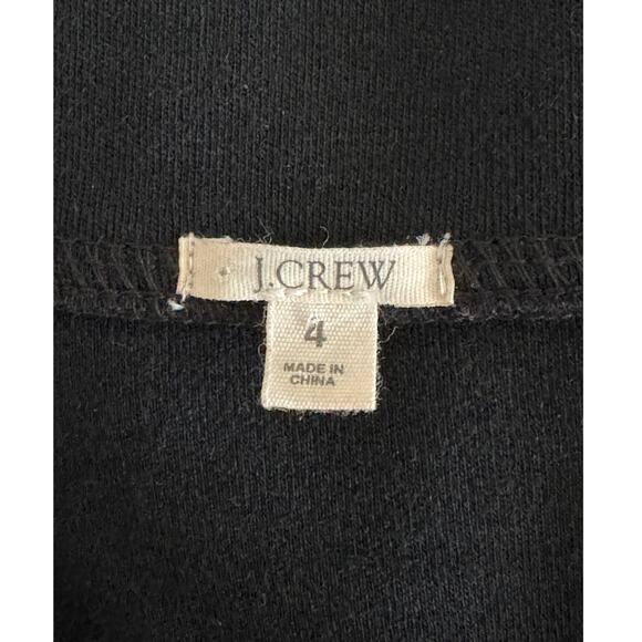 J.Crew Vintage Wool Long Sleeve A Line Empire Waist Midi Dress in Black Size 4 - Picture 3 of 9